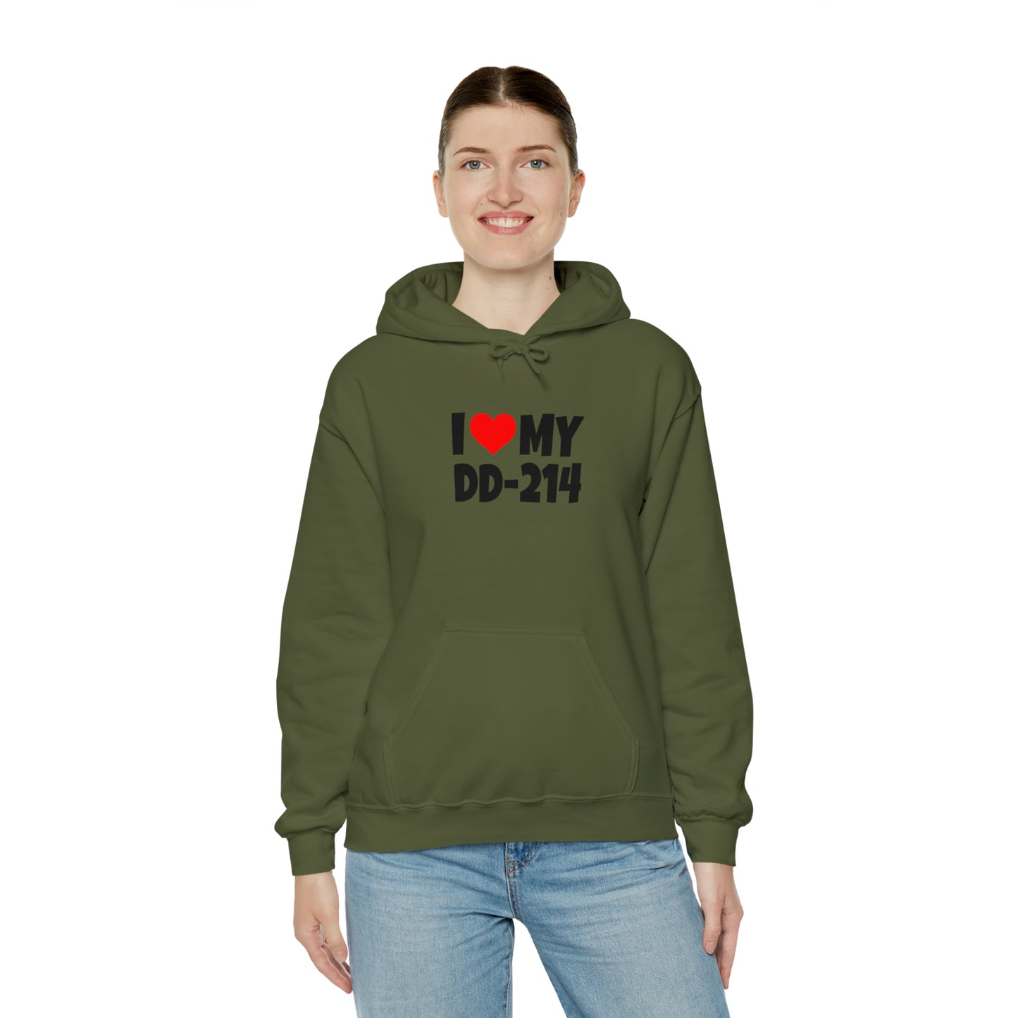 I Love DD-214 - Hooded Sweatshirt