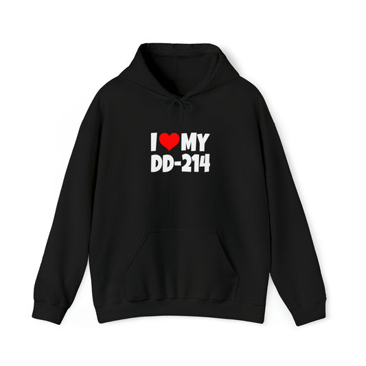 I Love DD-214 - Hooded Sweatshirt