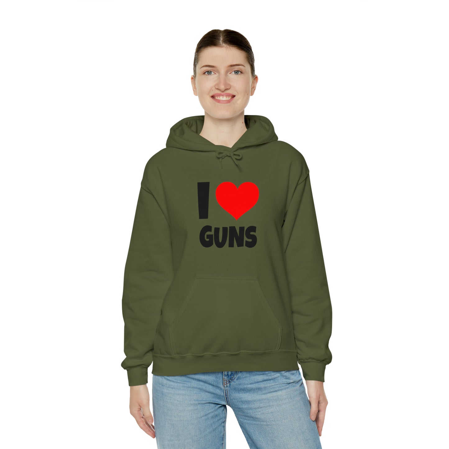 I Love Guns - Hooded Sweatshirt