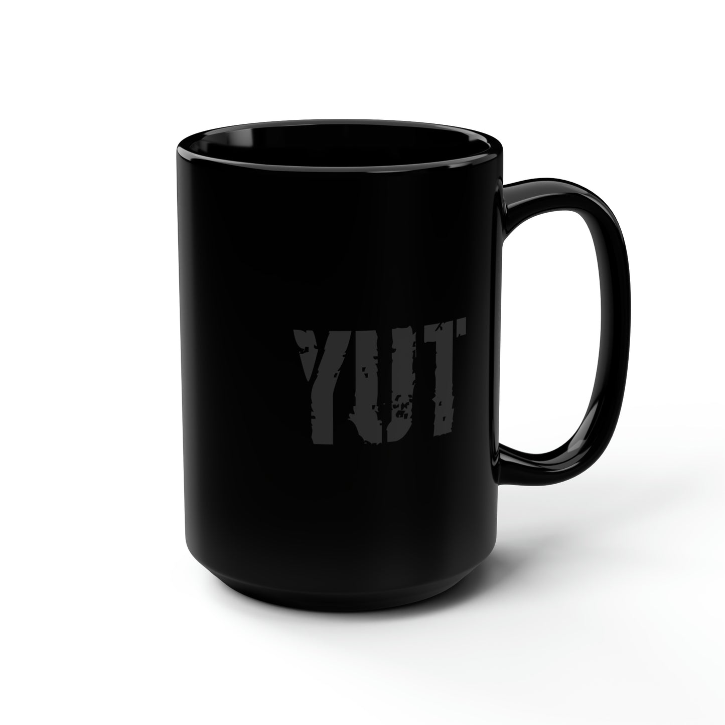 YUT - Black Mug, 15oz