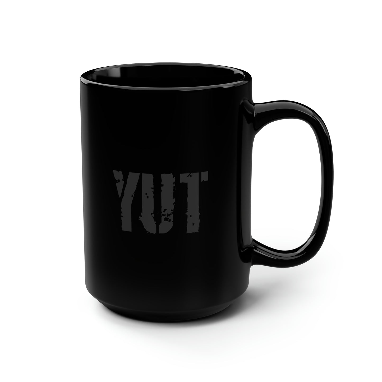 YUT - Black Mug, 15oz