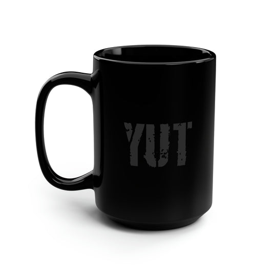 YUT - Black Mug, 15oz