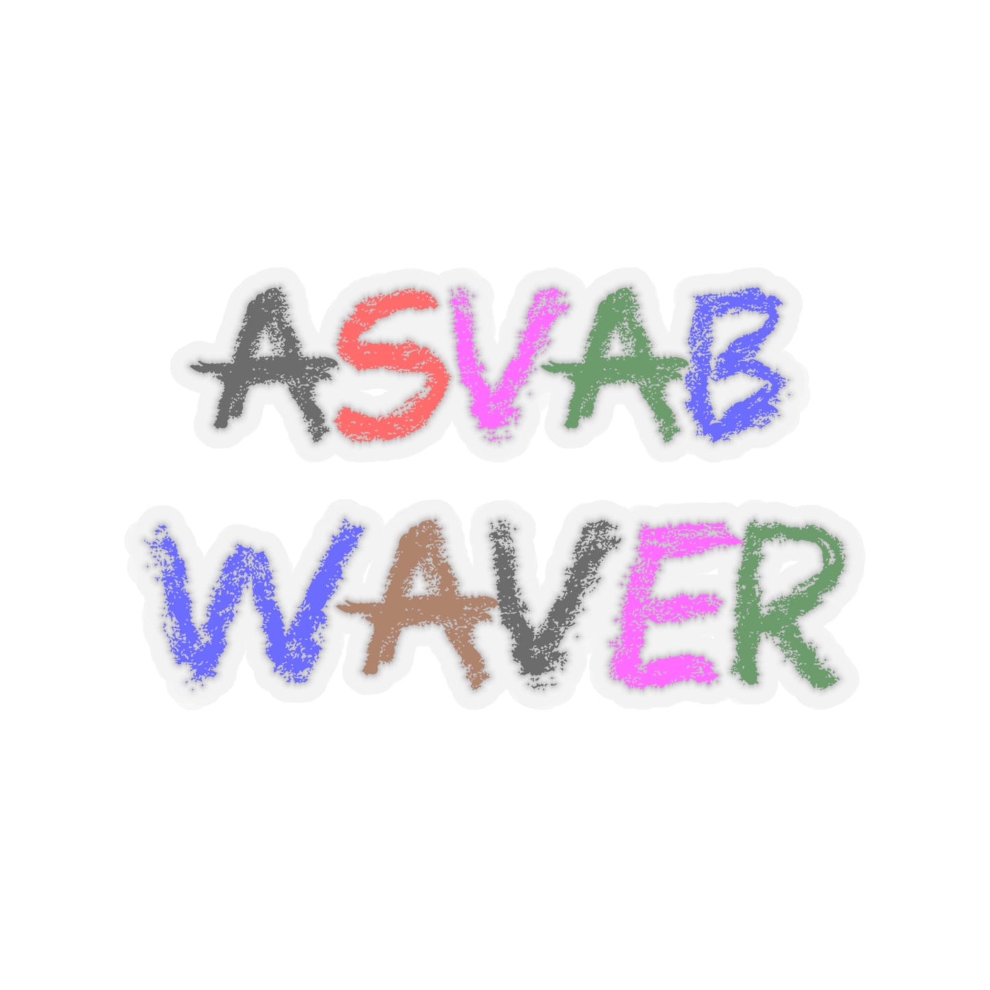 ASVAB Waver - Kiss-Cut Stickers