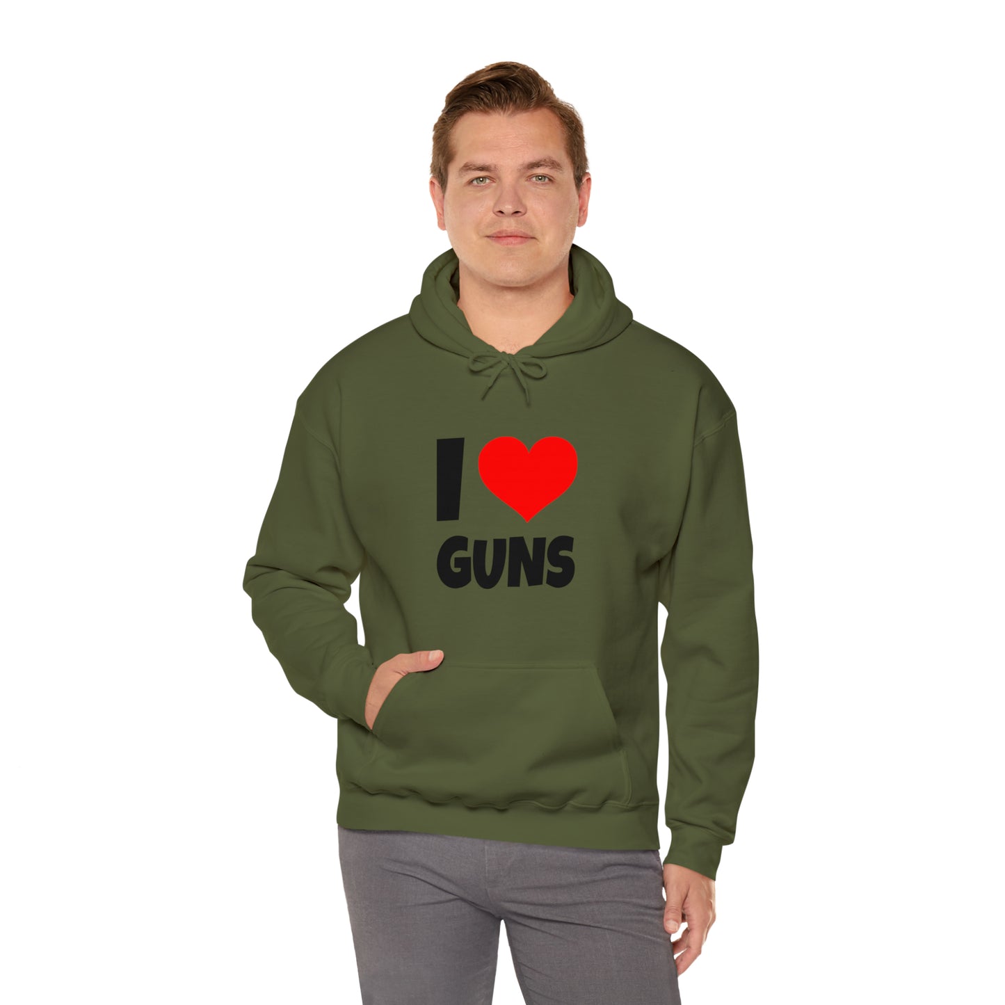 I Love Guns - Hooded Sweatshirt