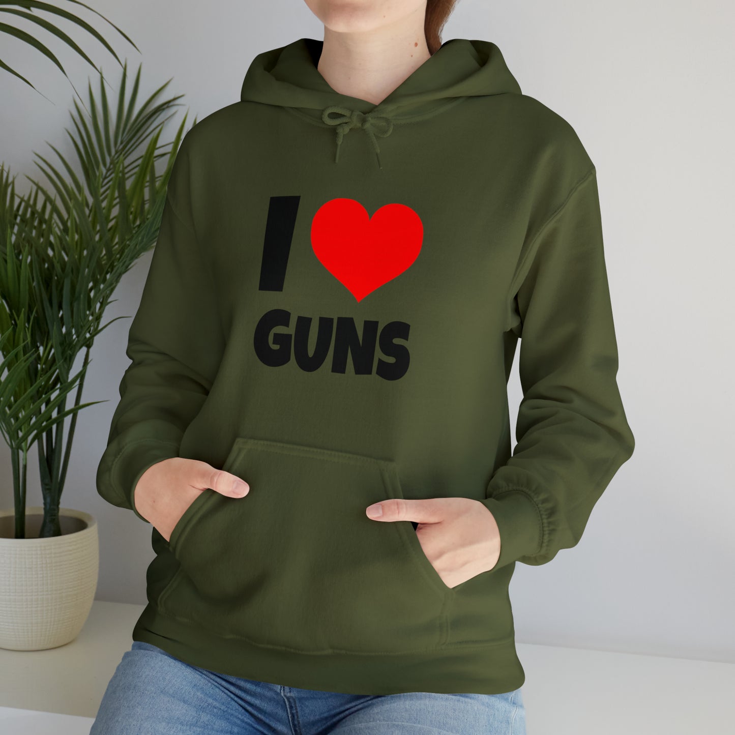 I Love Guns - Hooded Sweatshirt