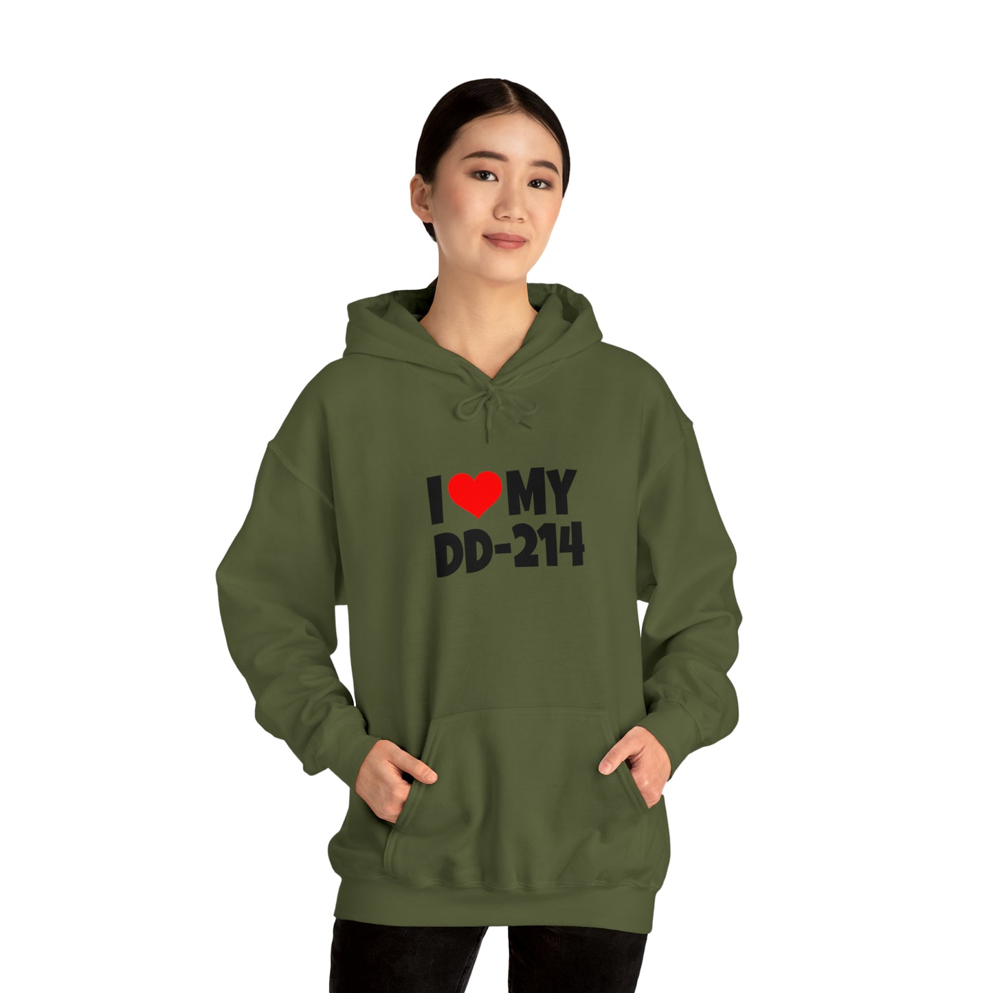 I Love DD-214 - Hooded Sweatshirt